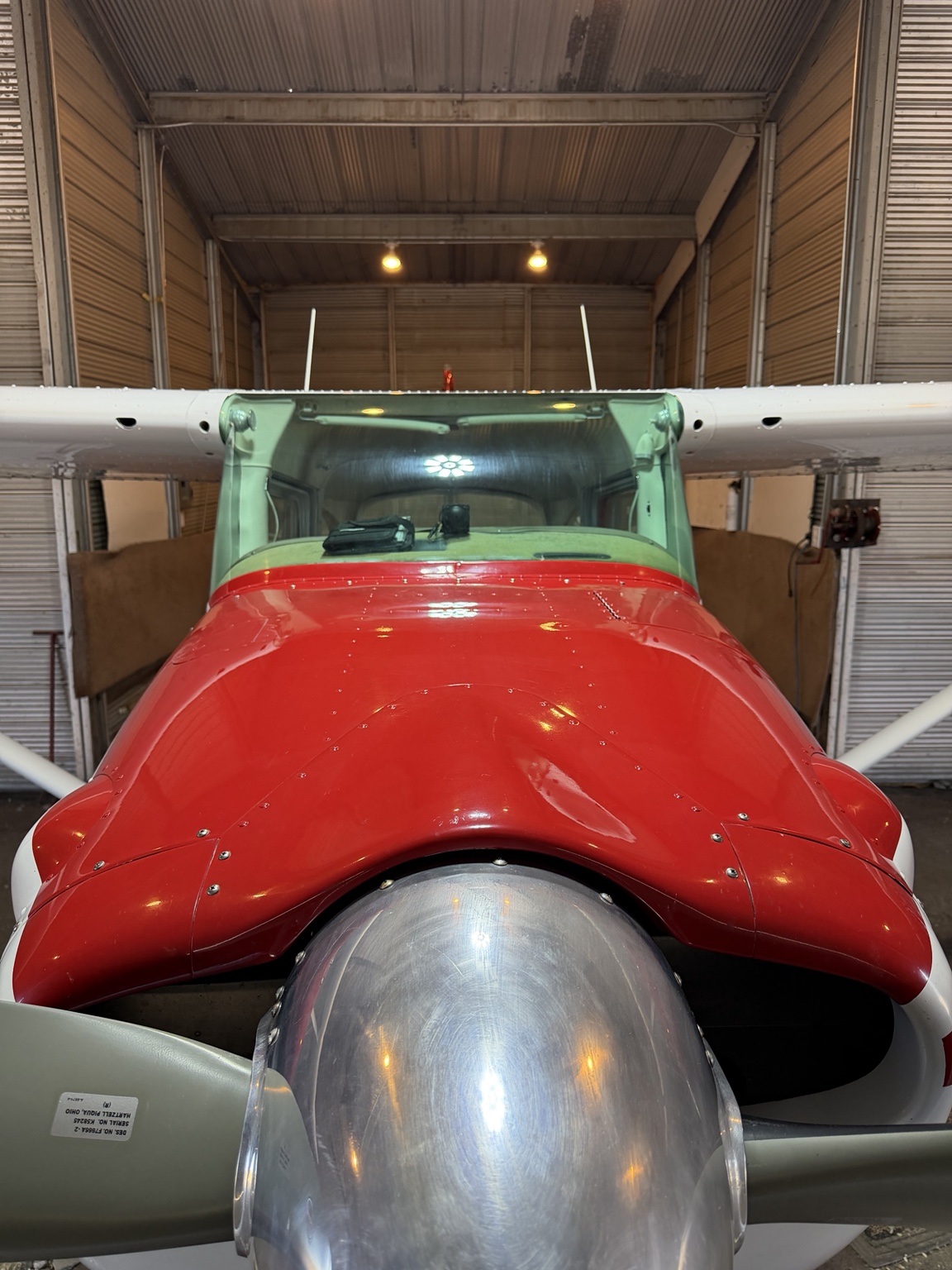 Detailed Cessna aircraft nose
