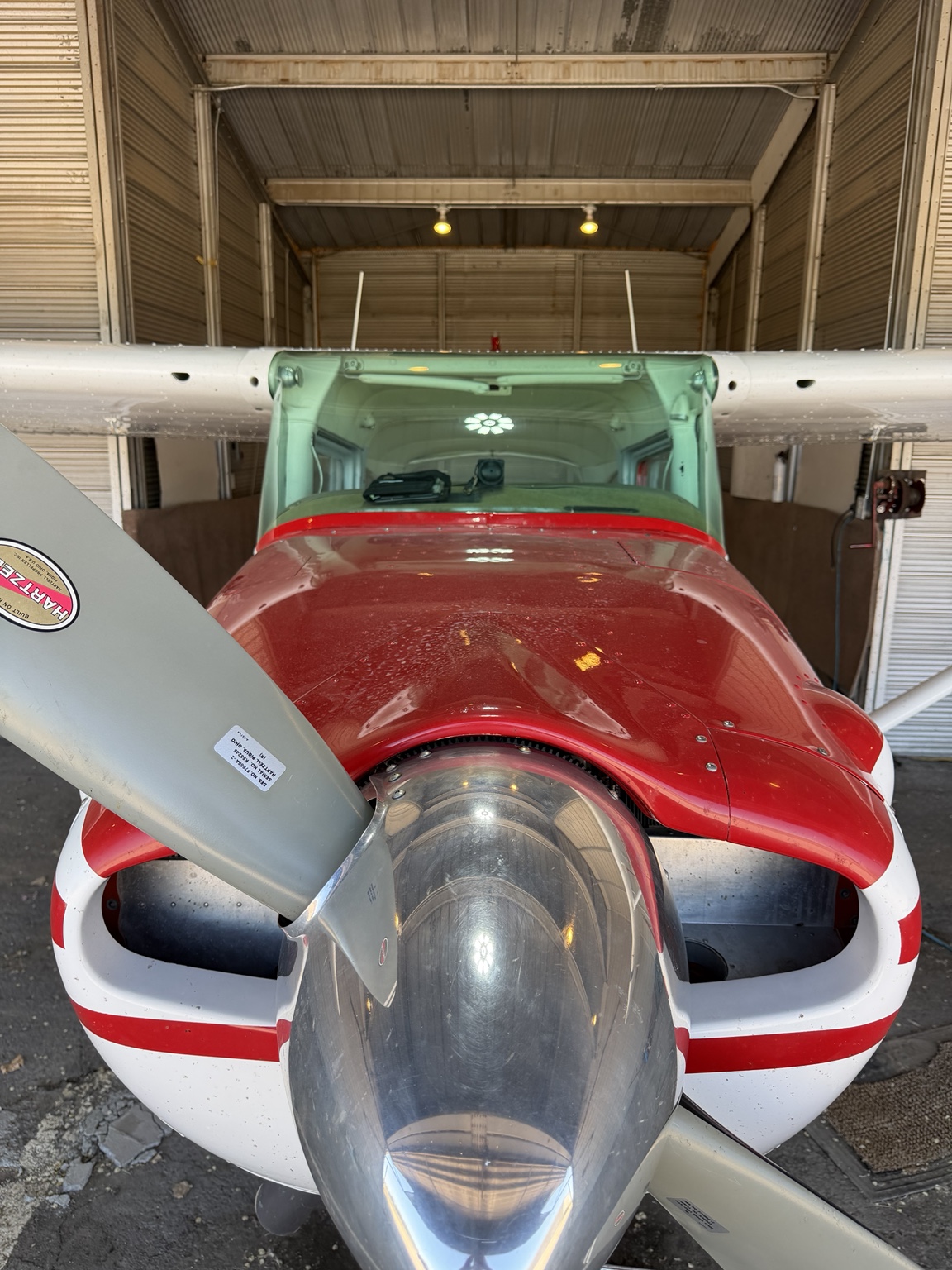 Cessna nose before detailing