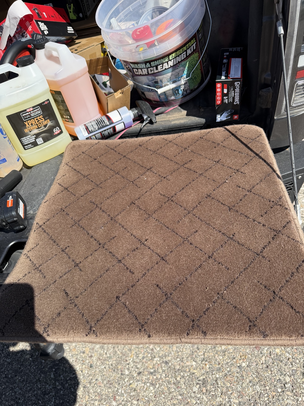 Falcon carpet after detailing